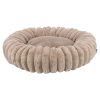 Trixie Lonni Ronde Hondenmand Ribfluweel | Lichtbruin