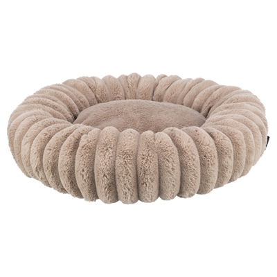 Trixie Lonni Ronde Hondenmand Ribfluweel | Lichtbruin