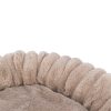 Trixie Lonni Ronde Hondenmand Ribfluweel | Lichtbruin