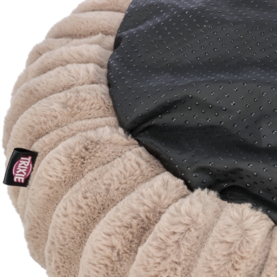 Trixie Lonni Ronde Hondenmand Ribfluweel | Lichtbruin