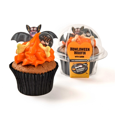 The Barking Bakery Halloween Woofin Carob met Oranje Glazuur