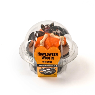 The Barking Bakery Halloween Woofin Carob met Oranje Glazuur
