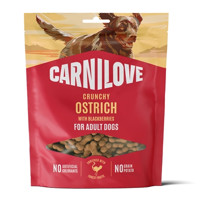 Carnilove Crunchy Struisvogel & Bramen | Hondensnack