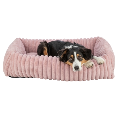 Trixie Lonni Hondenmand Ribfluweel | Roze