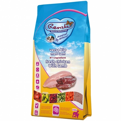 Renske Super Premium Puppyvoer | Kip & Lam