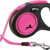 Flexi New Classic Neon Tape Rollijn | Zwart/Roze