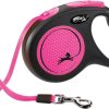 Flexi New Classic Neon Tape Rollijn | Zwart/Roze