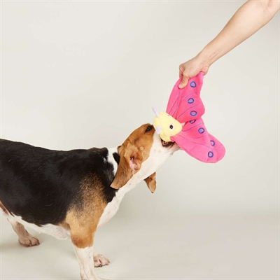 Fofos Jumbo Butterfly Pluche Hondenspeeltje | Roze