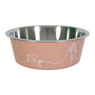 Zolux Love RVS Voerbak voor Hond | Roze