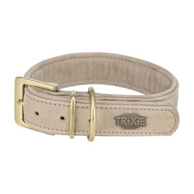 Trixie Pure Leren Hondenhalsband | Lichtgrijs