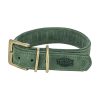 Trixie Pure Leren Hondenhalsband | Saliegroen