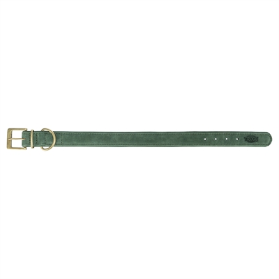 Trixie Pure Leren Hondenhalsband | Saliegroen