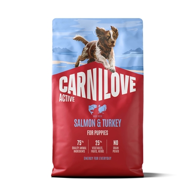 Carnilove Active Puppyvoer | Zalm & Kalkoen