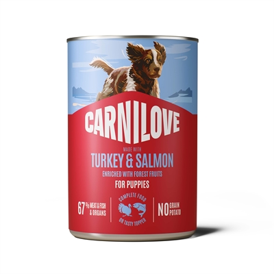 Carnilove Puppy Natvoer | Kalkoen & Zalm 6 × 400 g