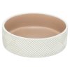 Trixie Patroon Keramische Voer- & Drinkbak | Wit/Beige