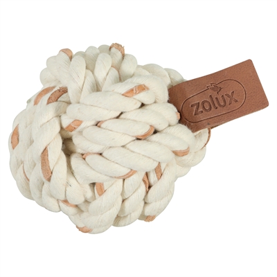 Zolux Leather Touch | touwbal voor honden